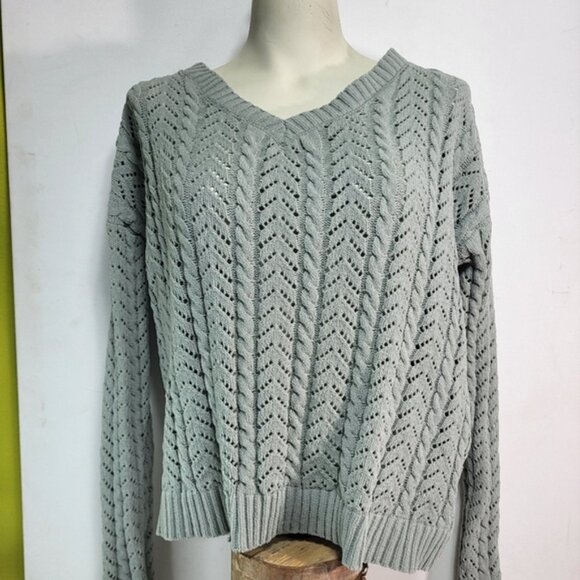 Jessica Simpson Green Slouch Sweater - Picture 2 of 10